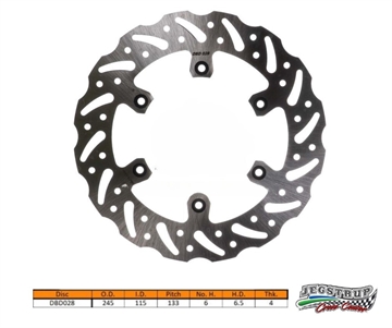 Bremseskive bag Delta Braking Yamaha 250 YZ K/L/M 270mm/245mm årg. 17 - 21 